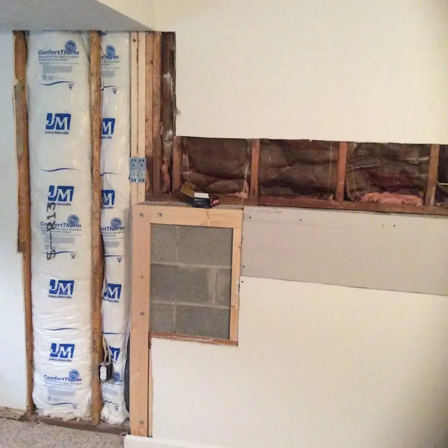 Wall insulation replacement during Structural Drying in Lake Wylie